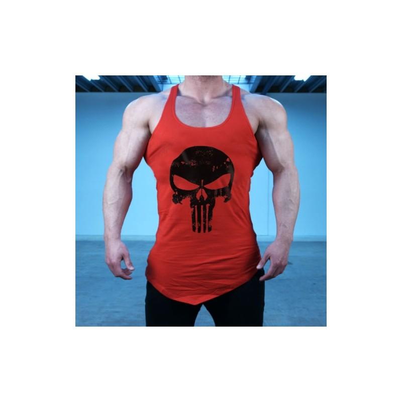 Trendy Loose Fit Muscle Training Vest For Men Casual Polyester Sleeveless Shirt