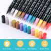Acryl Verf Markers Waterdicht Dubbele Tip Acryl Verf Pennen met Kwast en Fijne Tip Markers Set voor Papier DIY Knutselprojecten Maken