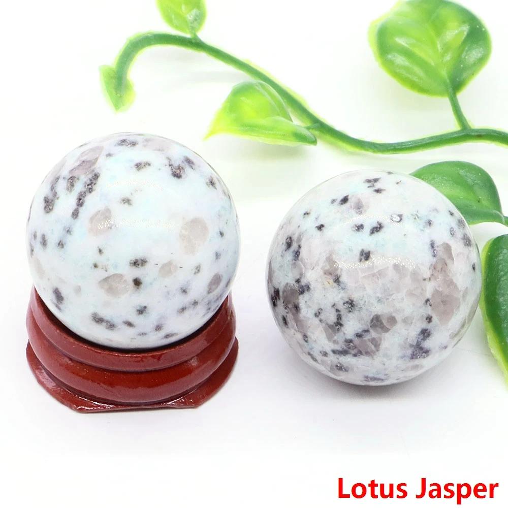 30Mm Crystal Ball Natural Reiki Healing Quartz Stone Globe Energy Gemstone Fengshui Sphere Wicca Chakra Massage Home Decor Gifts