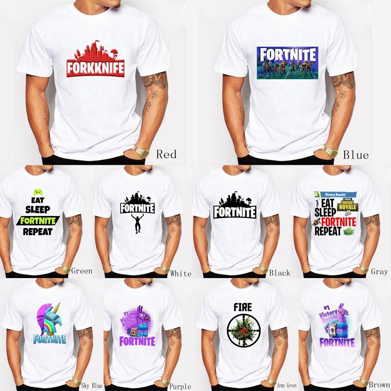 Fortnite Men Faddish Women Shirt Tshirt Leisure Short Sleeve Clothes Mens