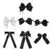 1PC Adjustable Fabric Hair Clip With Heart Crosses Bows Decoration Secure Grip Fashion Hair Accessories Ribbon