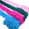 1Meter Marabou Feathers Tassel Fringe Trim Turkey Feather Tape Ribbon Clothes Sewing DIY Clothing Accessories Wedding Decoration