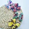 Woven Tape Hair Clips Small Squares Bow Materials Adorn DIY Color Collision Handmade Hooked Edges Headbands Decoration