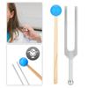 528HZ Aluminum Alloy Tuning Fork Wood Hammer Sound Healing Therapy Tool Set