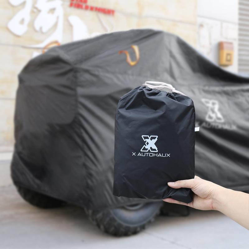 X Autohaux 3 Style Quad ATV Cover Waterproof Snowproof Beach Protector with Reflective Strips Universal Quad Bike ATV Cover