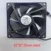 Sessiz DC Soğutma Fanı 12V, 92x92x25mm - Bilgisayar Kasaları İçin