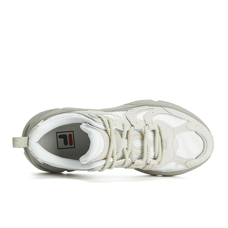 Fila MARS 3 Chunky Sneakers Women's Low-top White Agate Gray/Sun Kiss