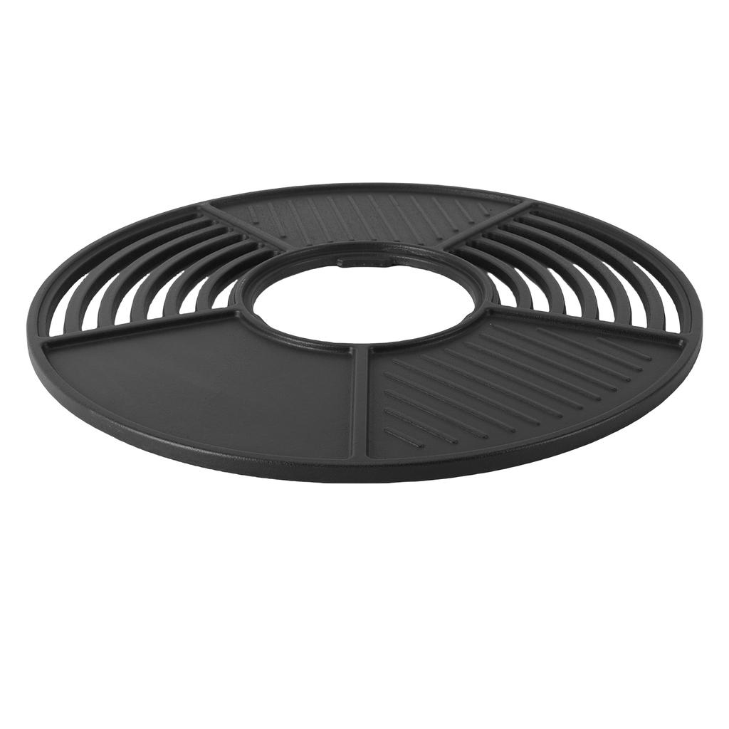 Grt Cast Iron   Grill, 42cm Non Stick Coated Round Cooking Grill for Outdoor Party Gathering Grills
