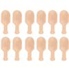 12pcs Multipurpose Mini Wooden Scoop Polished Surface Small Salt Scoop  For Kitchen