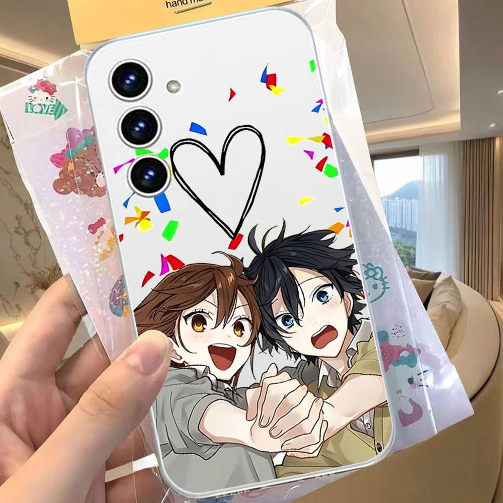 Cute Anime Horimiya For Samsung Galaxy A52 A12 A51 S21 Edge S22ULTRA S23 S20LITE Plus Ultra Transparent Cover