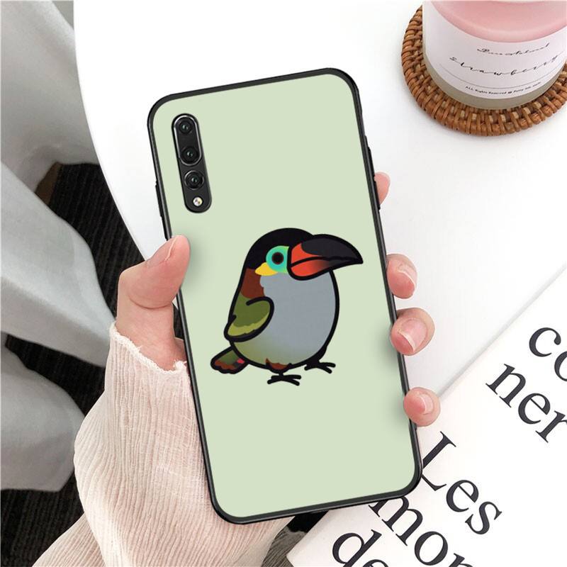 YNDFCNB Chubby Cockatiels Parrotlets Hello Parrot Bird Phone Case for Huawei P30 40 20 10 8 9 Lite Pro Plus Psmart2019