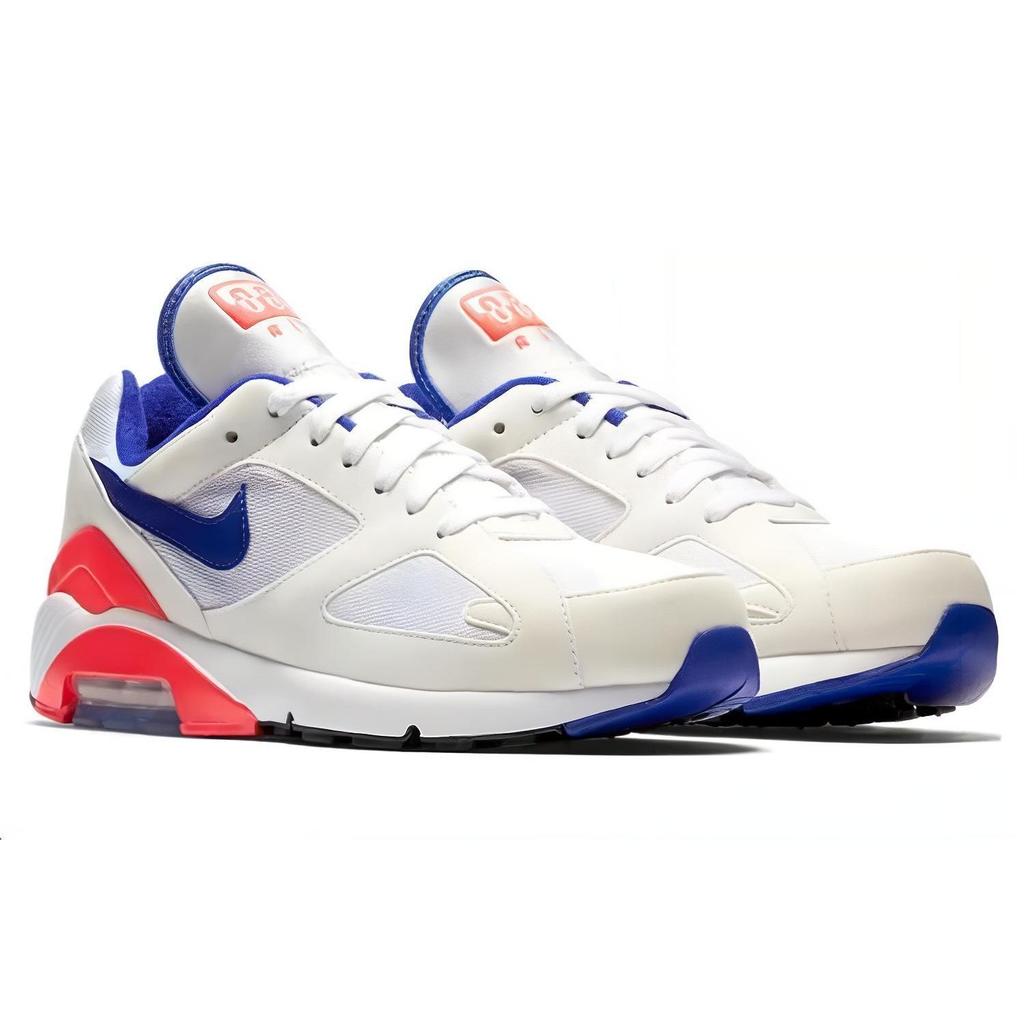 Nike Air Max 180 Ultramarine 2024 Unisex Spor Ayakkabı Beyaz Güneş Kırmızısı Siyah FJ9259-100