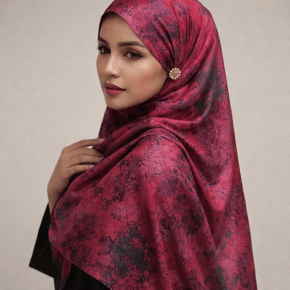 Breathable Print Bandana Ombre Headscarf Fashion Long Scarf  Women's Accessory