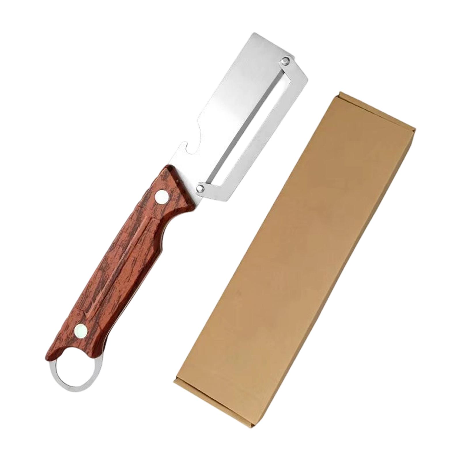 

21cm Stainless Steel 2-in-1 Bottle Opener and Peeler Kitchen Multi-Functional Tool with Ring Handle Available in 1pcs 2pcs or 2pcs Combo Set One Size