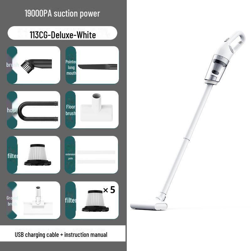 Compact, High-Power Handheld Car Vacuum Cleaner with Wireless Charging