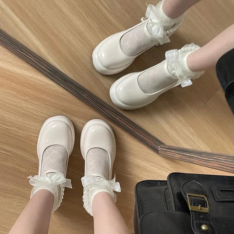 Designer Women Dancing Party Mary Jane Shoes Fashion Cross Strap Buckle Shoes 2025 New Spring Autumn Wedding Pumps