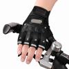 2Pcs Half Finger Driving Gloves Mesh Fabric Hand Joint Protection Hook and Loop Fastener Motorcycle Gloves