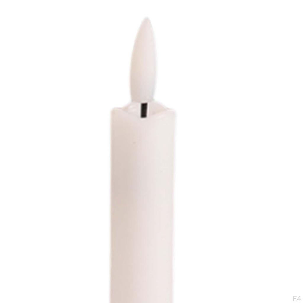 6 Pieces LED Pillar Candles 3D Wick Decoration Electric Decorative for