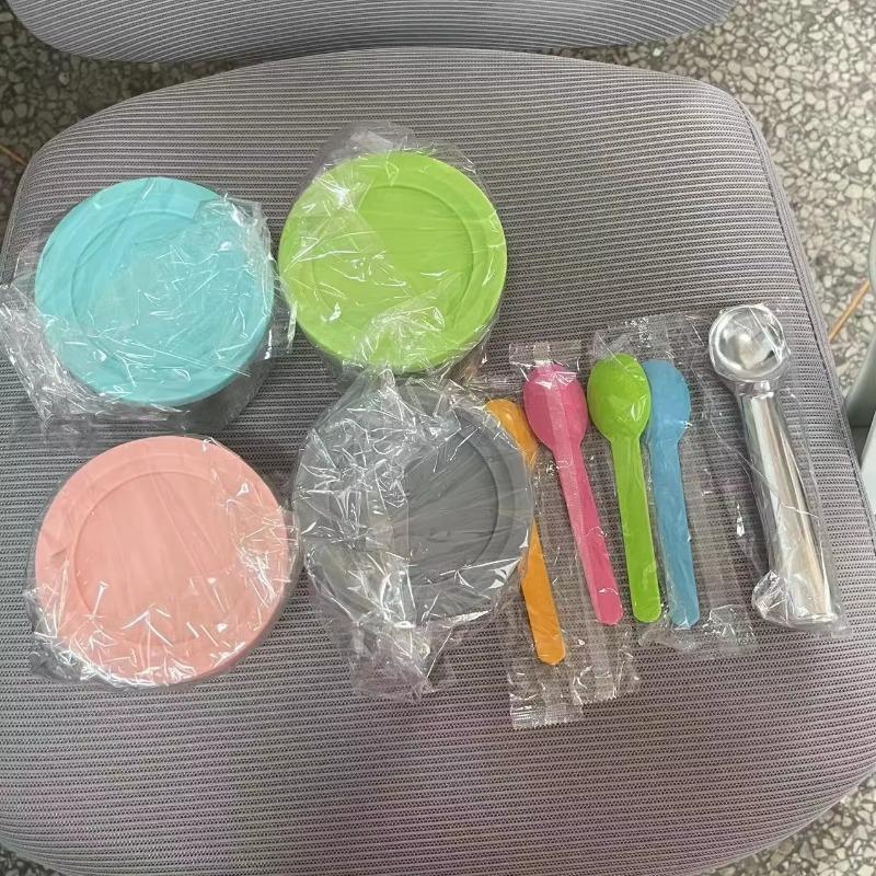 Ice Cream Maker 1-4pcs Ice Cream Pints Cup Ice Cream Containers With Lids For Ninja Creami Pints For Nc301 Nc300 Nc299amz Bar