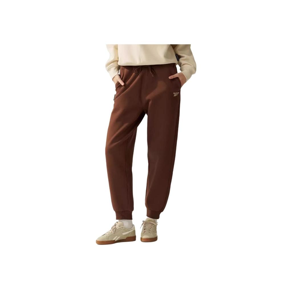 Reebok Casual Versatile Comfortable Knitted Sports Pants Unisex bottoms Brown 24FRM604WGBR