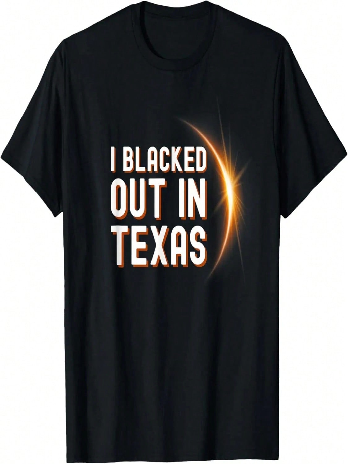 I Blacked Out In Texas Total Solar Eclipse 2024 T-Shirt S разноцветный
