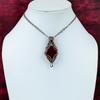 Faceted Kashmir Ruby Pendant Copper Wire Wrapped Jewelry Handmade Gemstone Pendant Unique Pendant Copper Wire Wrap Pendant Gifts For Mother