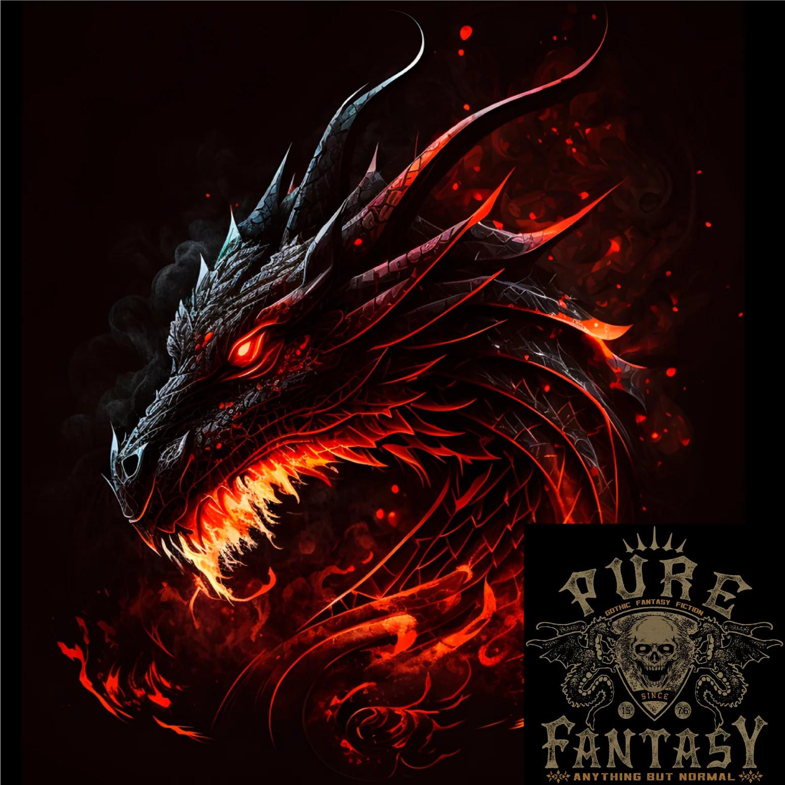 26 A Fierce Dragon Fantasy Art Mens Light Cotton T-Shirt Unisex T-Shirt L