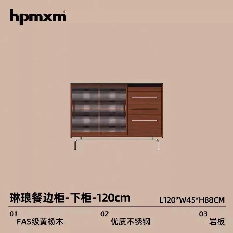 MJY Nordic retro solid wood dining side against the wall integrated kitchen wine cabinet storage locker
