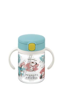 Richell Peanuts Kollektion Ausgeh-Trinkbecher mit Strohhalm 200 1 Stück 200ml Snoopy 7 Monate