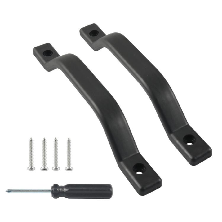 

Easy Installation Door Handle for Trailer Black RVs Grab Assist Handle 9.6In Exterior Assist Handle Replacement Grab Bar 1