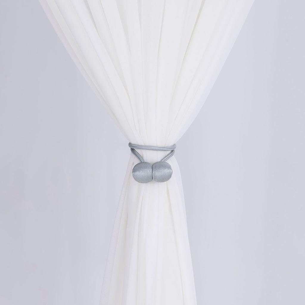 2Pc Magnetic Curtain Hooks Tieback High Quality Clip Curtains Buckle Holder Decorative Home Polyester Curtains Accessories