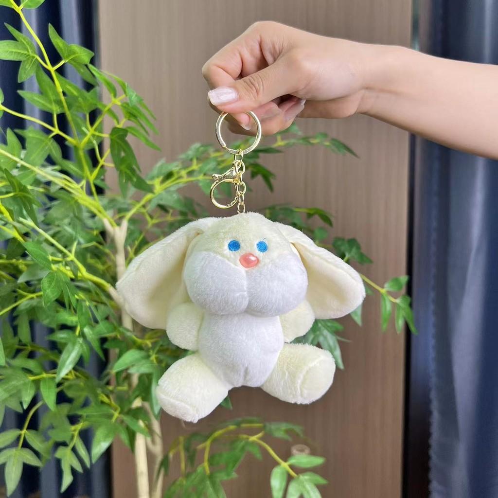 Adorable Cartoon Plush Rabbit Keychain Charming Backpack Pendant For Creative Accessories