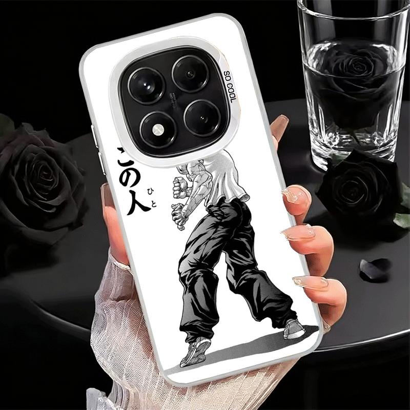 Baki the Grappler Anime Shockproof Phone Case for Xiaomi Redmi Note 15 14 13 12 Pro Plus 11 11S 11T 5G Cover Anti Fall Fundas