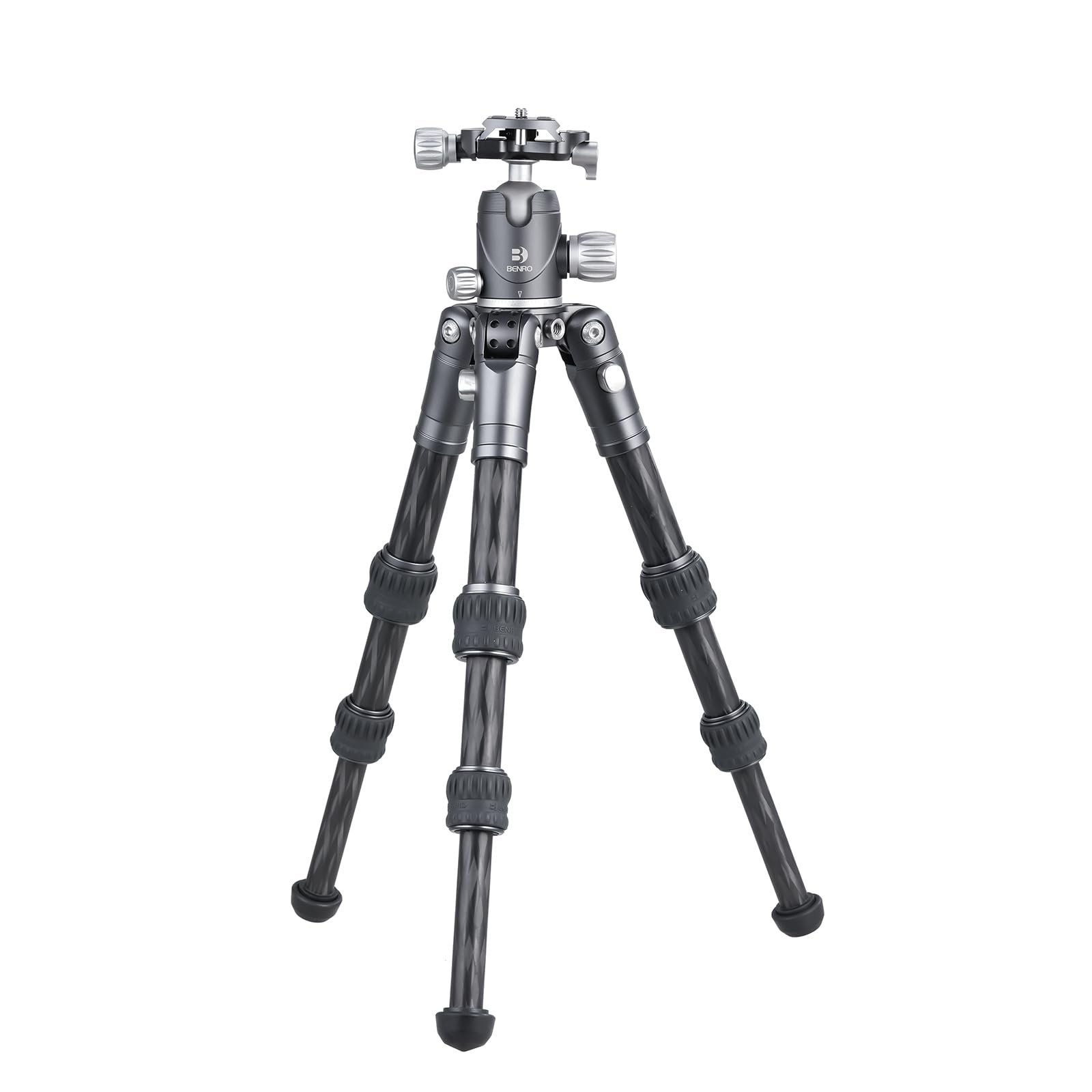 

BENRO FBAT03CNMVX20 Bat Carbon Fiber Travel 12kg Load 3 Section Ball Compatible Tripod, Capacity, 0-Type Head, Arca-Swiss чорний