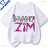 T-Shirts Invader Zim T-Shirt Streetwear Harajuku Grafik Kurzarmshirt Günstige Kleidung Polyester Lustige Cartoon-Oberteile