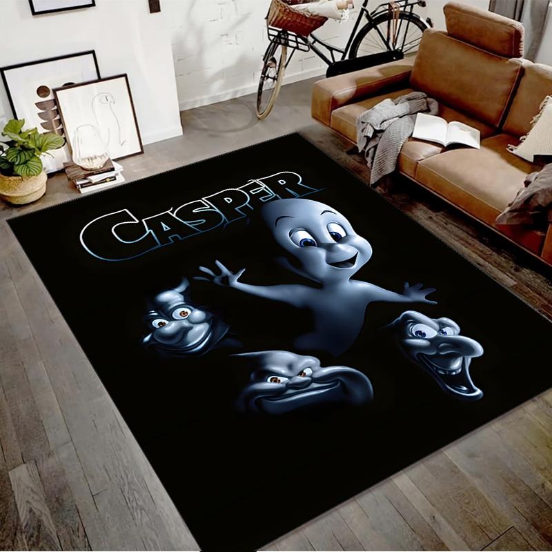 1pc Casper1 Design Printed Area Rug Carpet for Bedroom Living Room Home Decor Rugs Mat Non Slip Mat Rug for Bedside