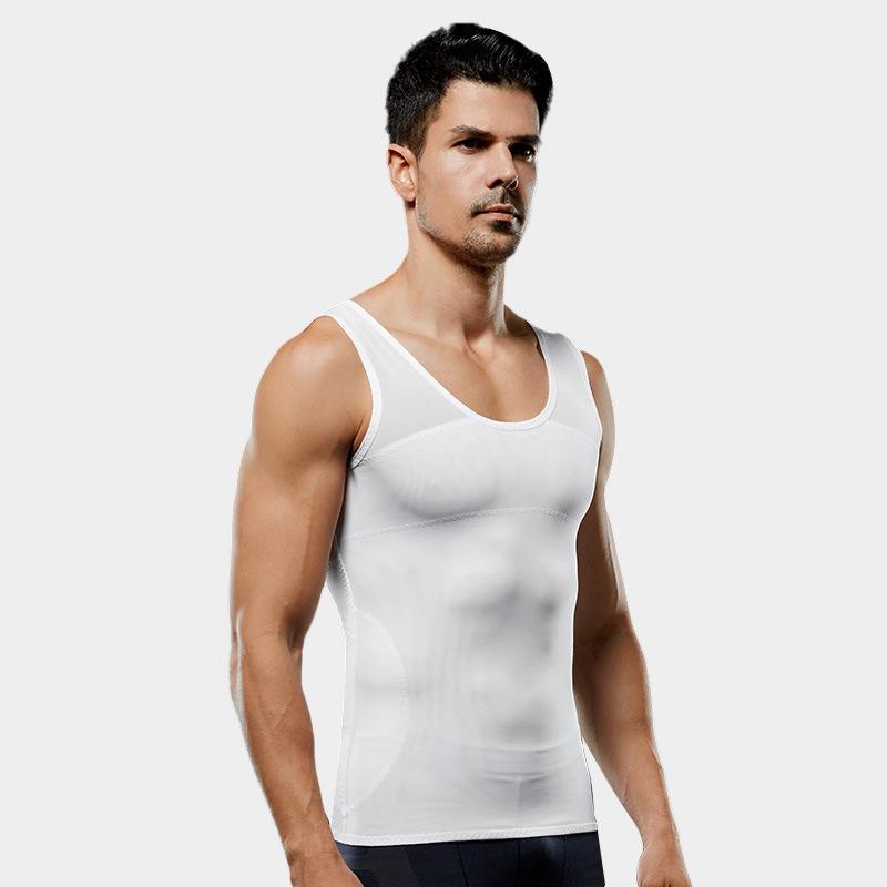 Breathable Chest Binder Men's Tummy Control Tight Vest Shapewear