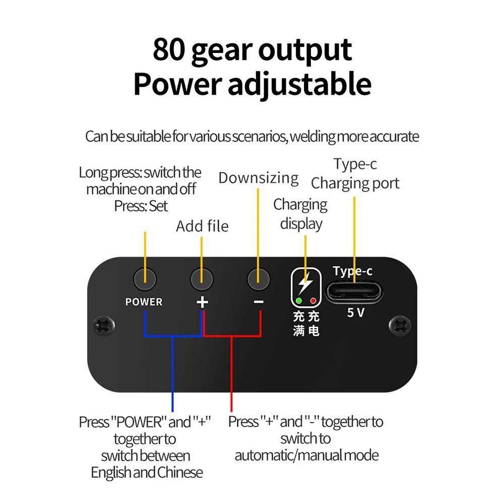 Handheld Spot Welder Adjustable Integrated Design Welder Mini Spot Welding Machine  DIY