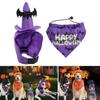 Halloween Pet Costume Funny Hat and Bandana Set,Cute,Sturdy,Creative Fancy Dress Up for Puppy Dogs