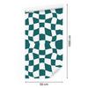Wallpaper Casual Checkerboard Turquoise, White and Light Gray 50x1000