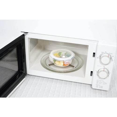 Kakusee HO-05 Home Meal - Heat-Resistant Glass Storage Container with Steam Valve, Rectangular, 1000ml, Clear