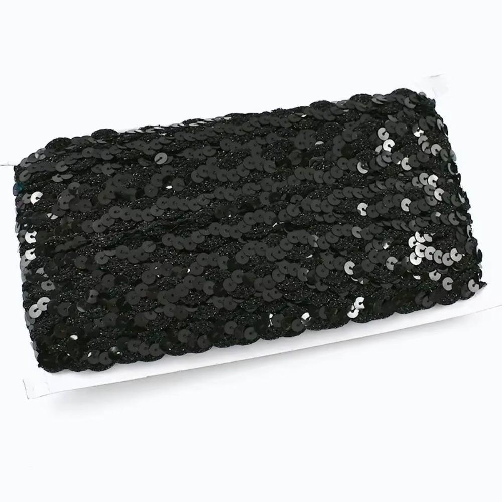 DIY Sewing Sequin Lace Braided Band 15MM Dress Wedding Tape Decor Ribbon Trim Sewing Clothes Stage
