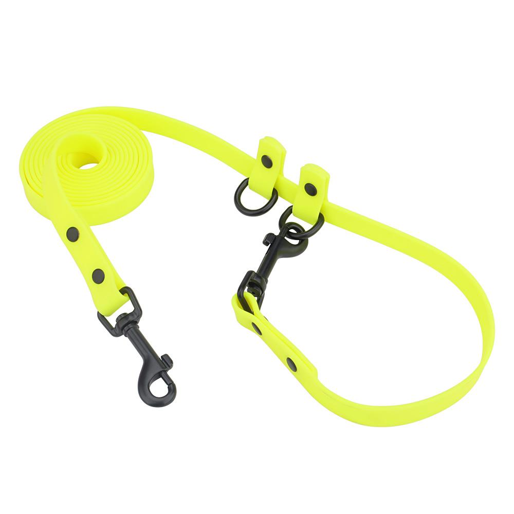 Lesă Multifuncțională pentru Câini din PVC, Lesă Ajustabilă pentru Antrenamentul Animalelor de Companie, Lesă Dublă pentru Cățeluși, Frânghie pentru Câini Mici și Mari