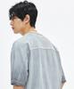 Sobeomeonteu 460G Cut Heavy Frost Dyed T-Shirt - Ice Blue -