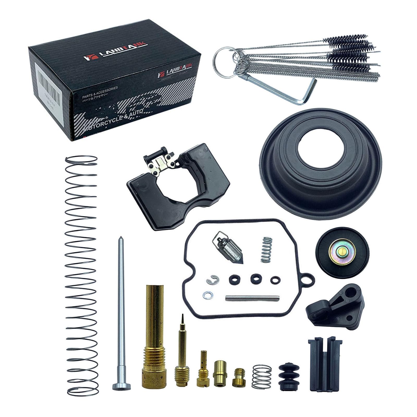

LandTank Carburetor Repair Kit for Harley CV40 27421-99C CV Carburetor Kit with Float and Vacuum Diaphragm