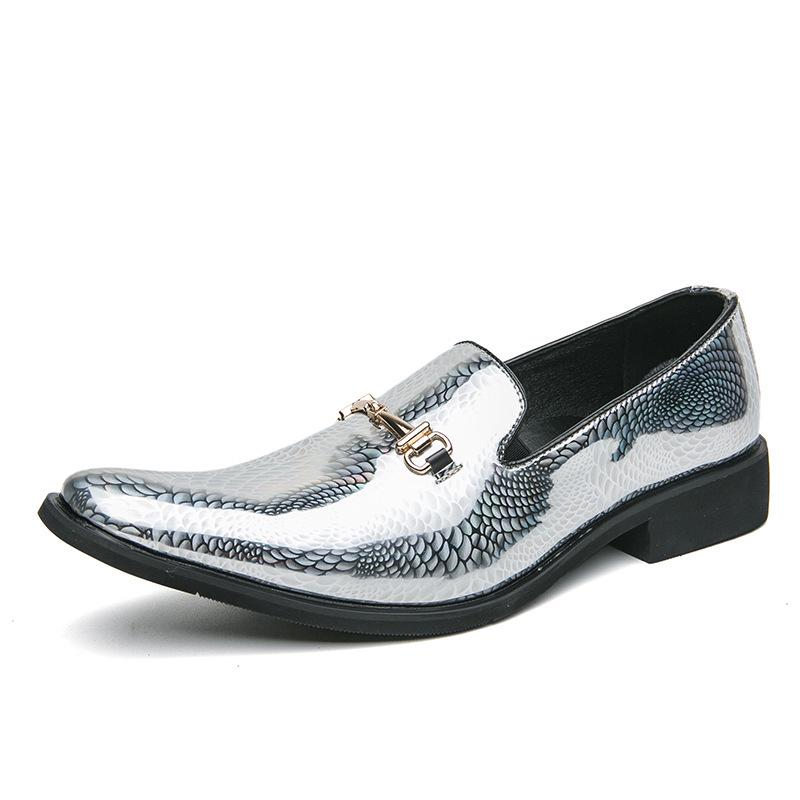 Men's Large Size British Pointed Toe Leather Shoes - Spring Formal/Casual Lace-up