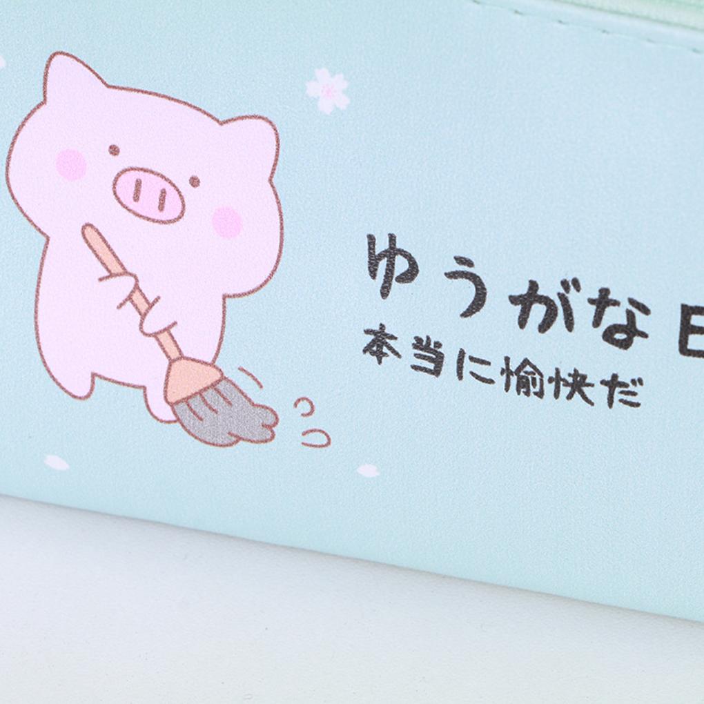 Cartoon Potloodtas Etui Pouch Houder Ritssluiting Student Opbergtassen Schrijfwaren Organizer Schoolkantoorartikelen