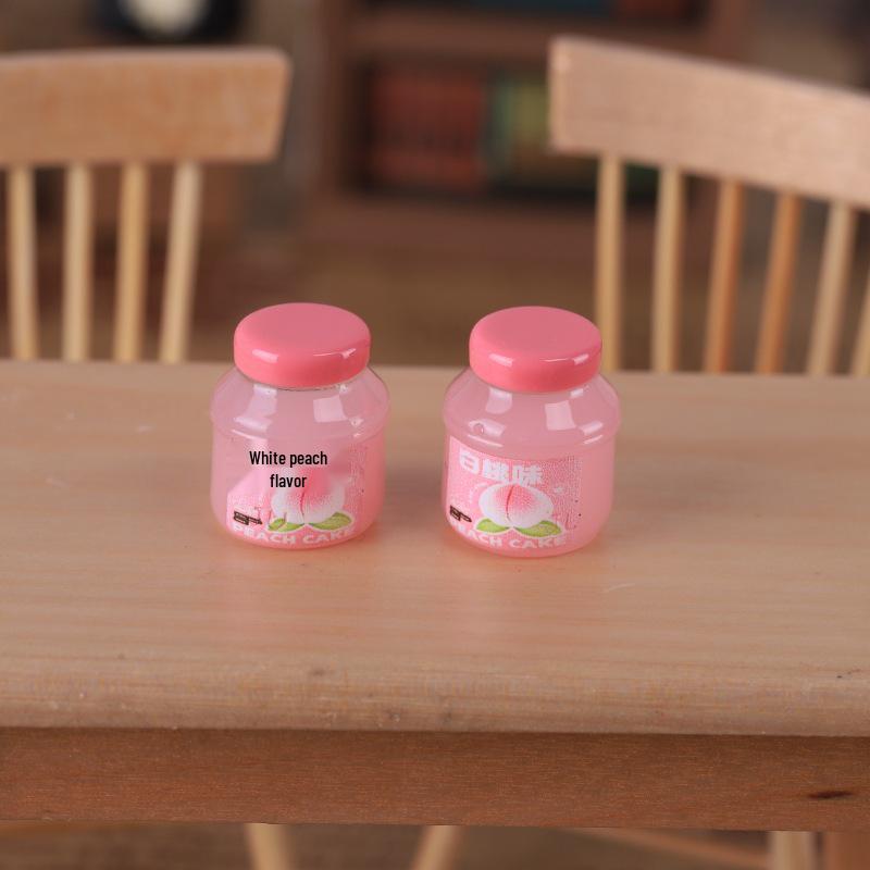 Mini 3D Jam Can DIY Kitchen Scene Keychain Pendant Resin Ornament
