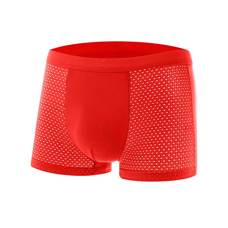 Men s Summer Ice Silk Mesh Boxer Briefs 4XL