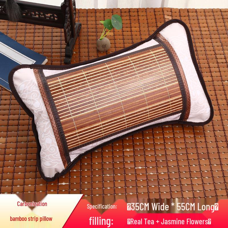 Bamboo Cooling Summer Pillow - Ice Silk Rattan for Dormitories